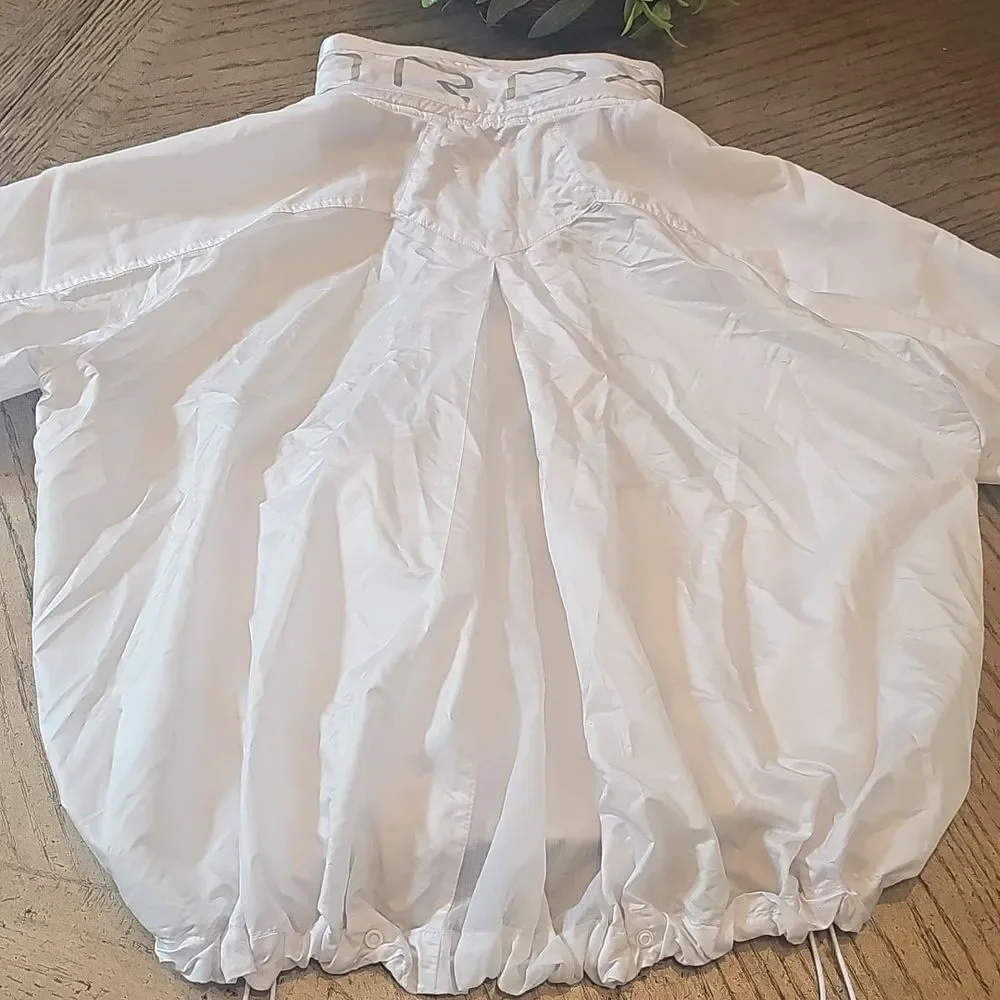Jordan White Windbreaker Jacket Size M